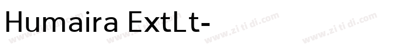Humaira ExtLt字体转换